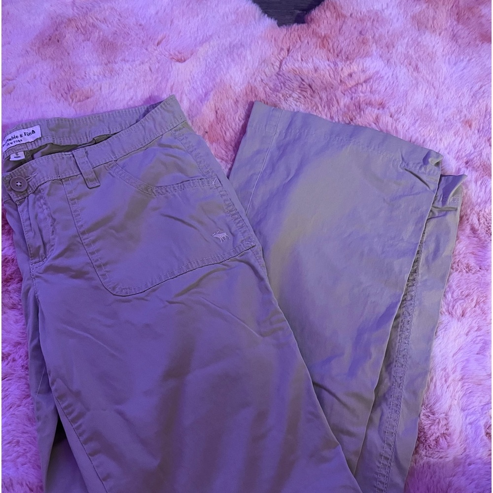 Abercrombie and Fitch low rise flare cargos